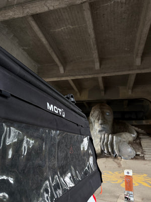 MOTU Hybrid Truck Cap in an urban location.